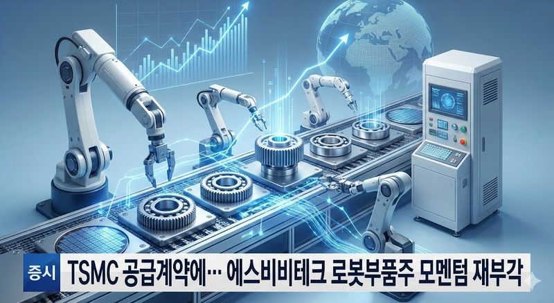 [분석] TSMC 공급계약에… 에스비비테크 로봇부품주 모멘텀 재부각