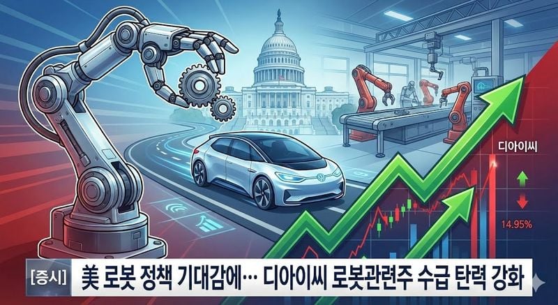 [분석] 美 로봇 정책 기대감에… 디아이씨 로봇관련주 수급 탄력 강화