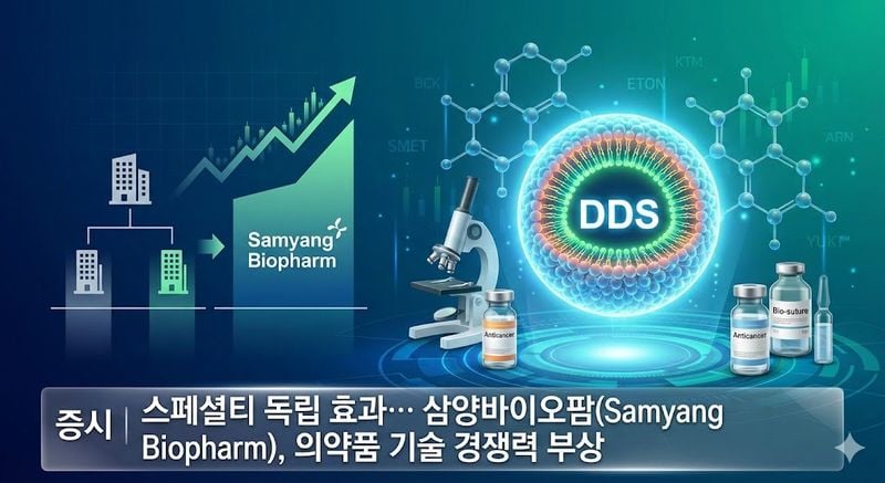[분석] 스페셜티 독립 효과… 삼양바이오팜(Samyang Biopharm), 의약품 기술 경쟁력 부상