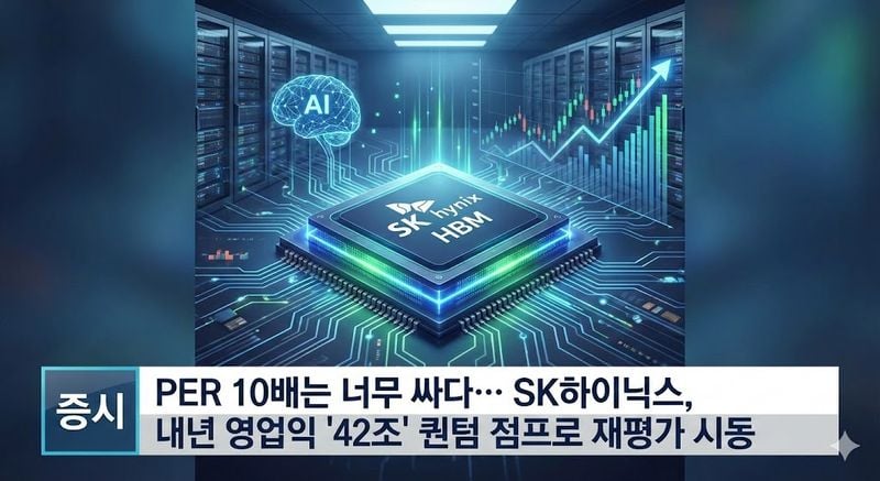 [분석] PER 10배는 너무 싸다… SK하이닉스, 내년 영업익 '42조' 퀀텀 점프로 재평가 시동