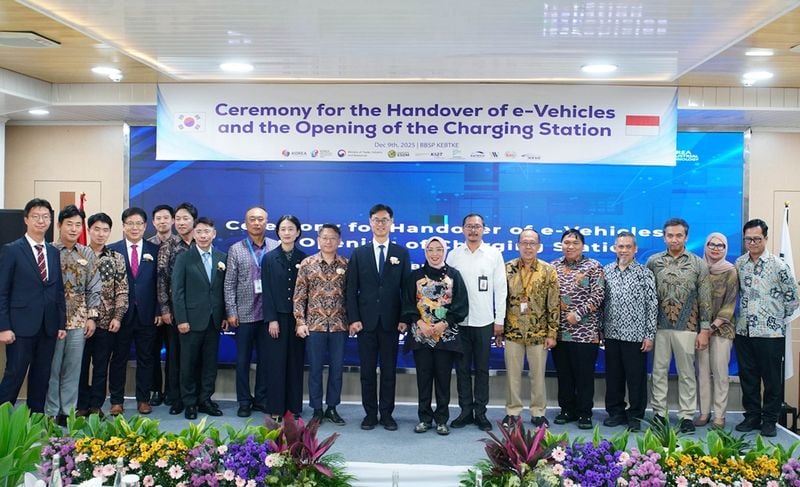 한국자동차연구원, 인도네시아 자카르타 코나EV 인도와 복합충전소 구축