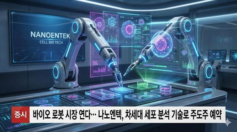 [분석] 바이오 로봇 시장 연다… 나노엔텍, 차세대 세포 분석 기술로 주도주 예약