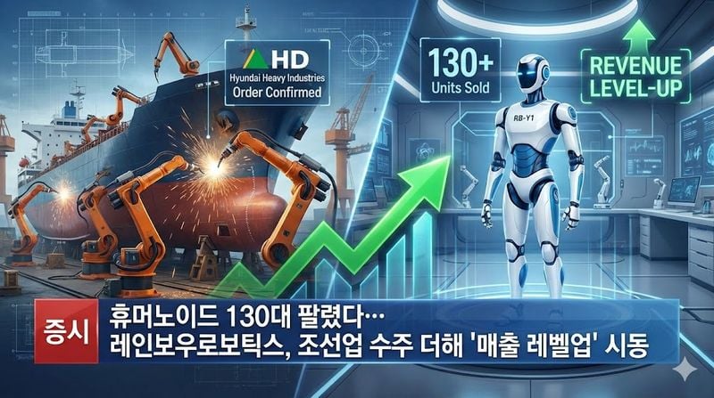 [분석] 휴머노이드 130대 팔렸다… 레인보우로보틱스, 조선업 수주 더해 '매출 레벨업' 시동