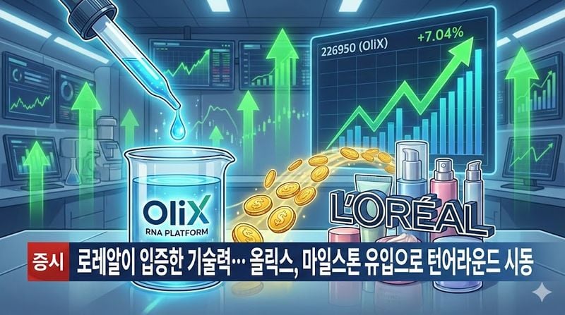 [분석] 로레알이 입증한 기술력… 올릭스, 마일스톤 유입으로 턴어라운드 시동