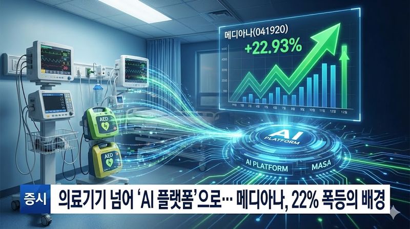 [분석] 의료기기 넘어 'AI 플랫폼'으로… 메디아나, 22% 폭등의 배경