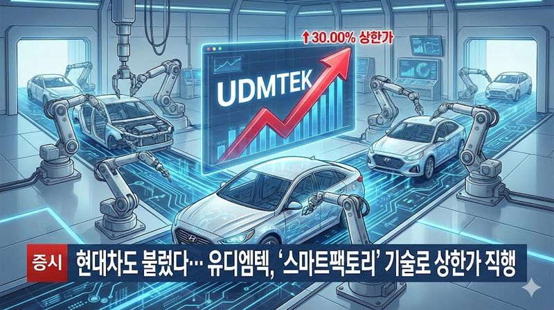 [분석] 현대차도 불렀다… 유디엠텍, '스마트팩토리' 기술로 상한가 직행