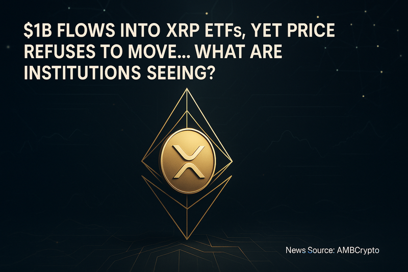 리플 XRP ETF에 1조원 유입에도 가격 정체…기관은 무엇을 보고 있나 (제공:AI제작)
