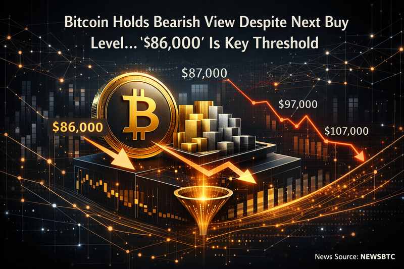 비트코인, 반등 매수선 제시에도 약세 시각 유지…‘86,000달러’가 갈림길 (제공:AI제작)