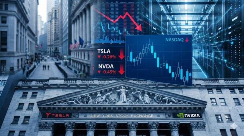 지정학적 리스크 확대와 기술주 중심의 매도세가 겹치며 뉴욕증시 3대 지수가 일제히 하락 출발한 가운데 변동성 지수는 9% 가까이 급등했다. (사진=톱스타뉴스 포토DB)