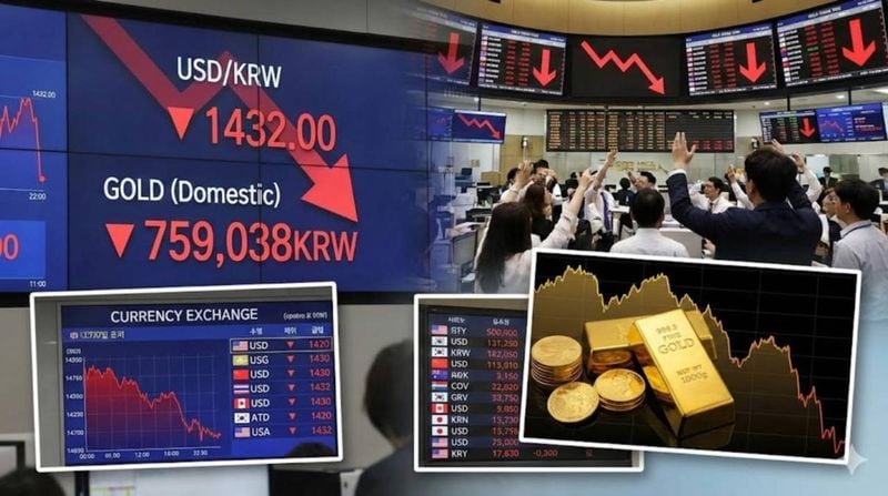 환율 하락과 수급 부담이 겹치며 국내 금값이 가파른 하락세를 기록했다 (사진=톱스타뉴스 포토DB)