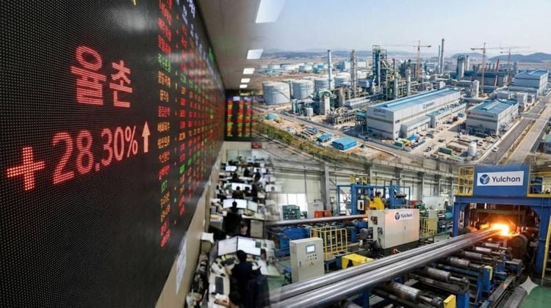 ▲ 율촌이 전남 율촌산단 투자 확대 소식에 따른 반사이익 기대감으로 장중 상한가에 근접하는 강세를 보이고 있다. (사진=톱스타뉴스 포토DB)