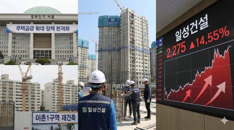 ▲ 일성건설이 정부의 주택공급 확대 정책과 용산 재건축 호재에 힘입어 급등세를 나타내고 있다. (사진=톱스타뉴스 )