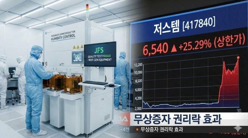 ▲ 저스템이 무상증자 권리락 효과와 신규 장비 퀄 테스트 통과 소식에 힘입어 급등세를 연출하고 있다. 사진=톱스타뉴스