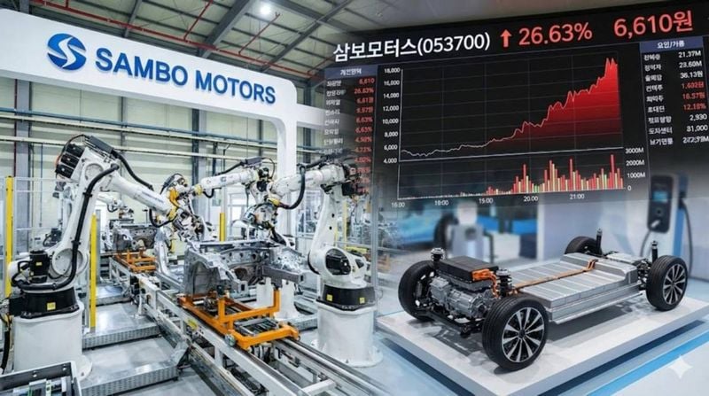 ▲ 삼보모터스가 전환사채 전환가액 조정 소식에 급등세를 연출하고 있다. (사진=톱스타뉴스)