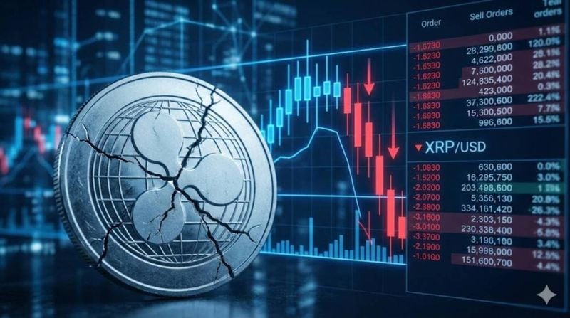 리플 XRP가 2달러 선 재진입에 실패하고 매도 압력에 밀려 상승분을 반납했다. (사진=톱스타뉴스)