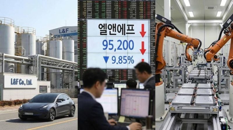 ▲ 엘앤에프가 테슬라와의 대규모 공급 계약이 사실상 해지되며 주가가 9%대 급락했다. 사진=톱스타뉴스