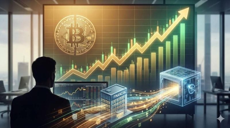 ▲ 비트코인(BTC)이 공급 반감기와 기관 자금 유입이라는 구조적 변화에 힘입어 견고한 우상향 곡선을 그리고 있다. (사진=톱스타뉴스)