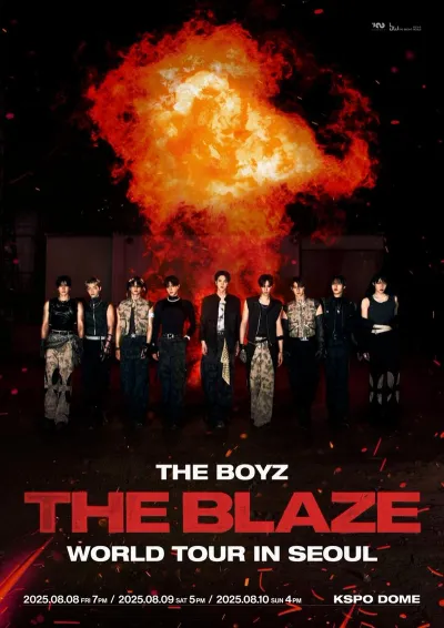 “더보이즈, KSPO돔 불꽃 같은 각오”…월드 투어 ‘THE BLAZE’→글로벌 심장 뛰게 했다