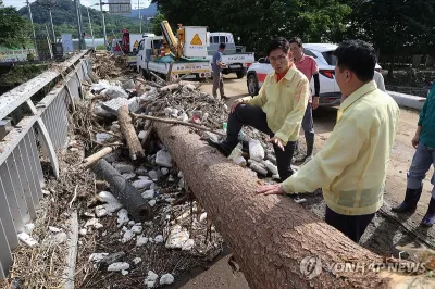 “실종자 수색이 최우선”…김문수, 가평 집중호우 현장 방문해 복구 상황 점검