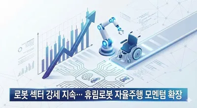 로봇주 동반 강세에 5,000원대 안착…휴림로봇, 자율주행 휠체어 모멘텀에 급반등
