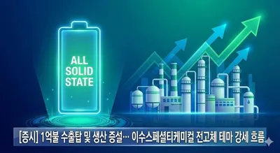 코스피 중형주 12% 급등…이수스페셜티케미컬, 1억불 수출탑·전고체 증설 모멘텀에 탄력