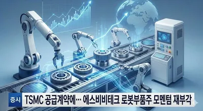 TSMC 공급 계약 수혜에 에스비비테크 15 상승…로봇부품 모멘텀 재점화