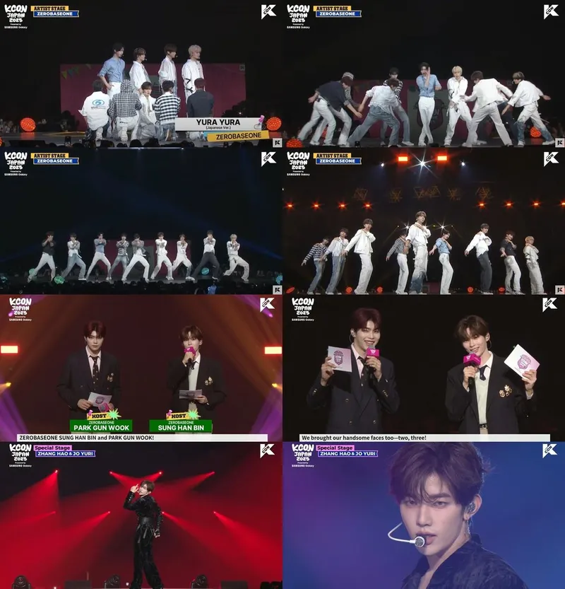 “치명적 표정 연기”…제로베이스원, ‘KCON JAPAN 2025’ 무대 위 압도→현장 뜨겁게 달궜다 / 'KCON JAPAN 2025'