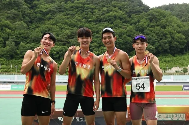 “신기록 경신”…한국체대, 1,600m 계주 대학부 10년만에→전국대회 우승
