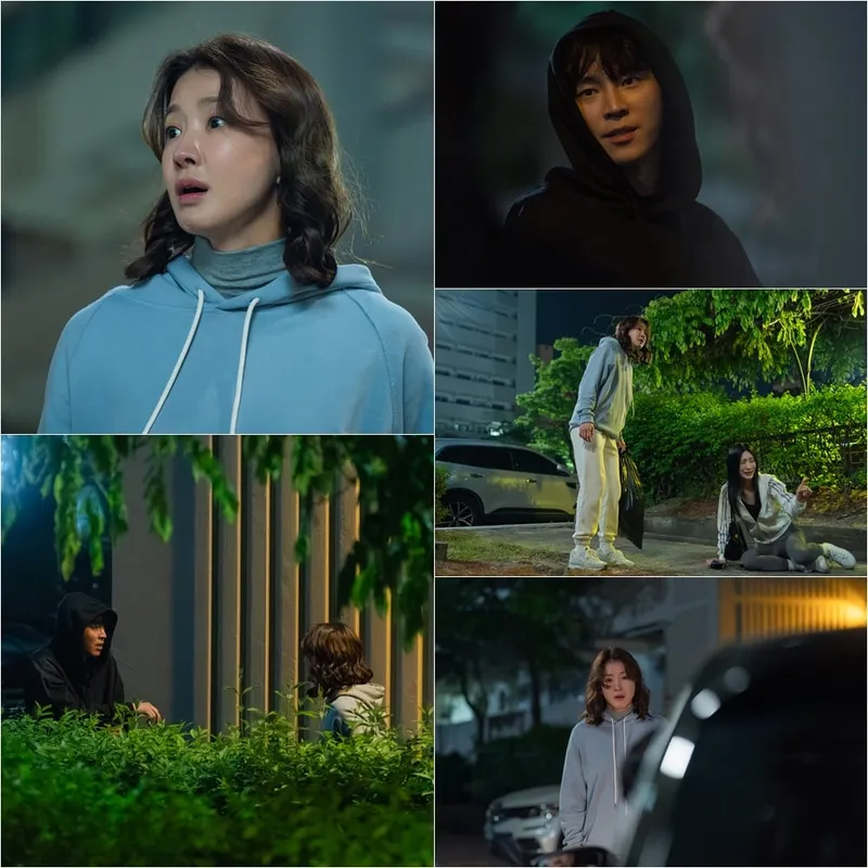 “한밤의 검은 후드티”…이시영·이재균, ‘살롱 드 홈즈’ 추격전→단지에 긴장감 고조 / ENA