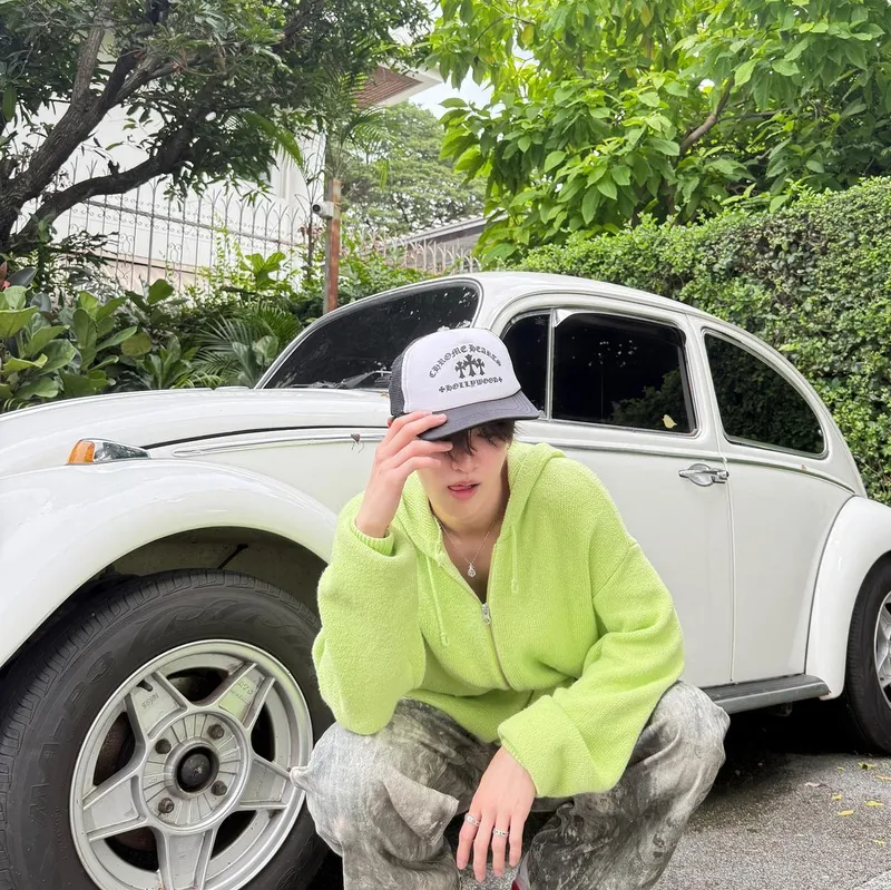 “I love green”…진욱, 시원한 여름 오후→레트로 무드로 시선 압도 / 그룹 BUS 진욱 인스타그램