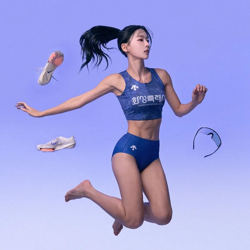 “이것도 따라할수 있음 따라해바”…김민지, 도전의 순간→여름 공기 가르다 / 육상선수 김민지 인스타그램