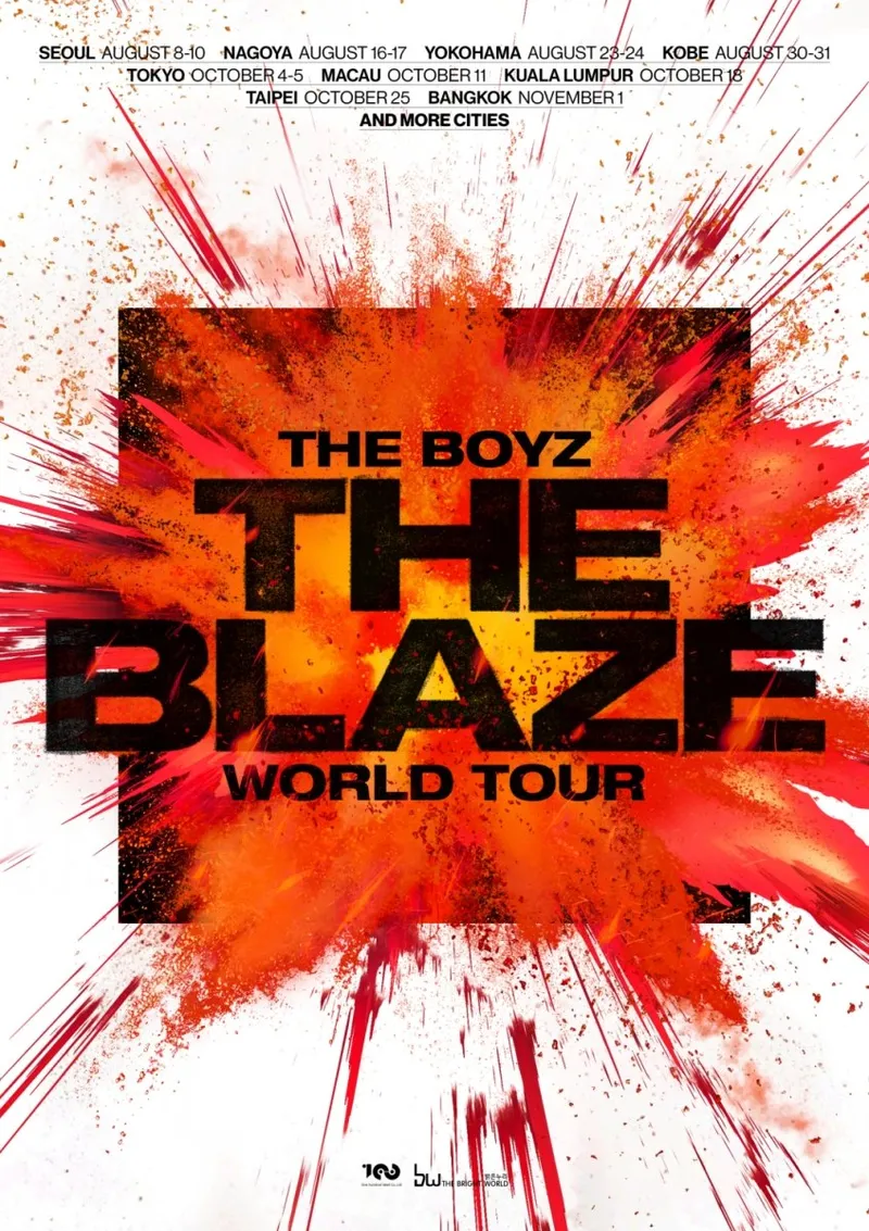 “더 뜨겁게 타오른다”…더보이즈, ‘THE BLAZE’ 월드 투어로 청춘의 에너지→글로벌 무대 도전 / 원헌드레드