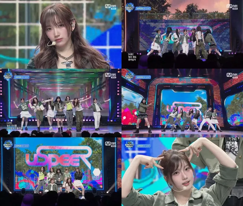 “질주하는 신인 에너지”…USPEER·‘엠카운트다운’ 데뷔 무대→파워풀 퍼포먼스 압도 / 엠카운트다운