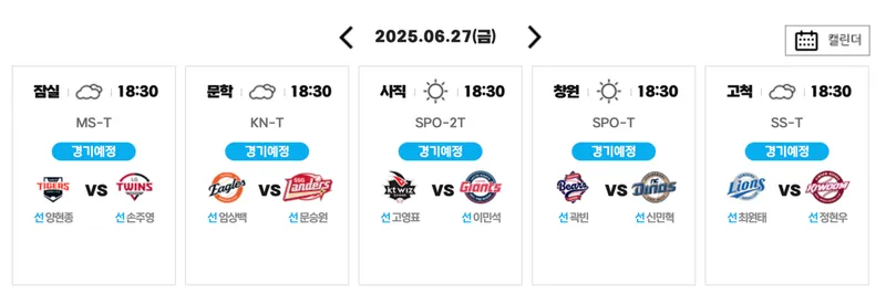 “운명의 6월 설욕전”…프로야구 27일 선발 맞대결→순위판 흔드나