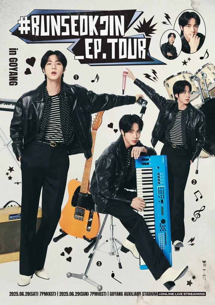 “설렘과 걱정 사이”…방탄소년단 진, ‘#런석진_이피.투어’ 첫 솔로 팬콘서트→아미와 특별한 여정 / 빅히트뮤직