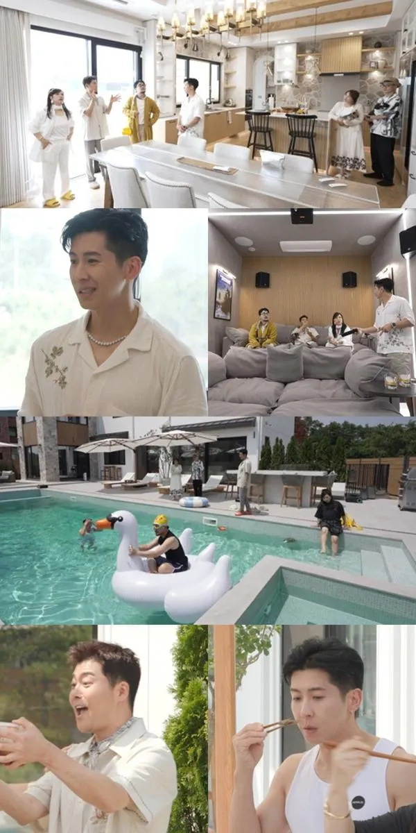 “럭셔리 풀파티의 시작”…브라이언·전현무, ‘전지적 참견 시점’ 대저택 집들이→폭발한 웃음 / MBC