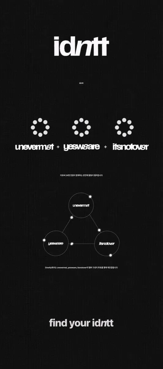 “세상이 정해놓은 틀을 넘는다”…아이덴티티(idntt), ‘압도적 세계관’ 첫 공개→K-POP 대형 신예 탄생 예고 / 모드하우스
