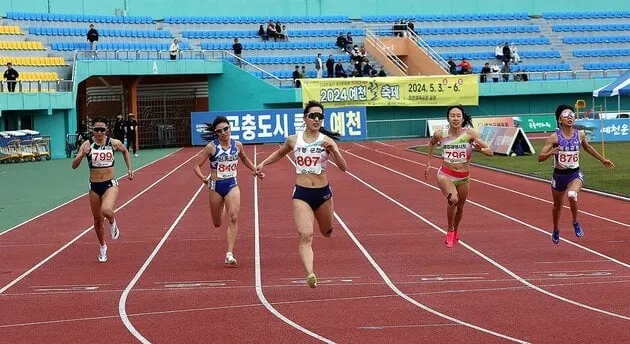“1천분의1초 희비”…유정미·김소은, 실업회장배 100ｍ→공동 우승 / 연합뉴스