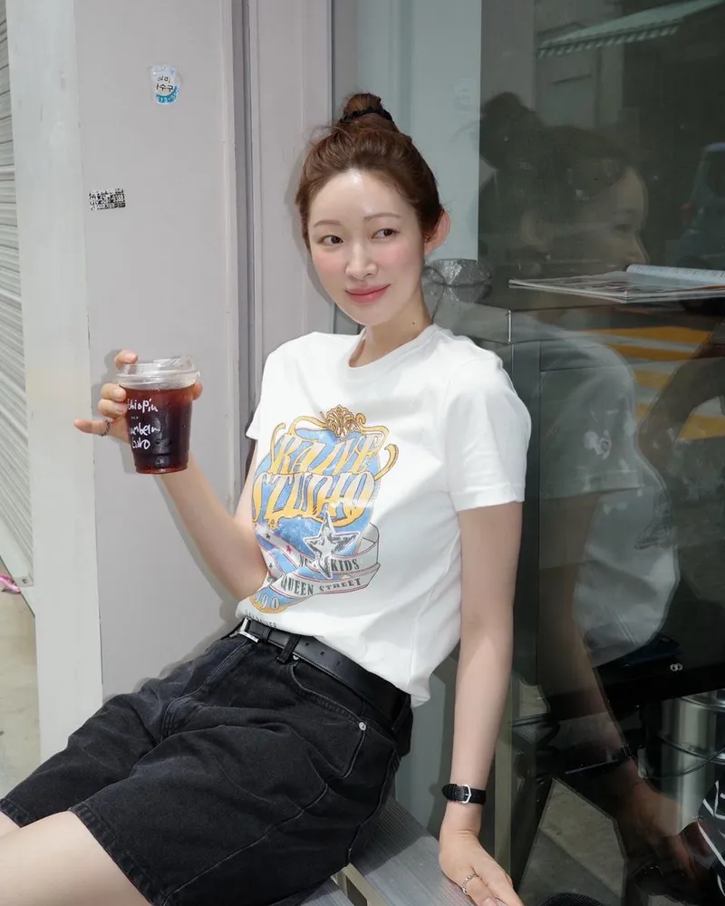 “더워서 묶었는데”…차정원, 여름빛 머리→내추럴 청량미 / 배우 차정원 인스타그램