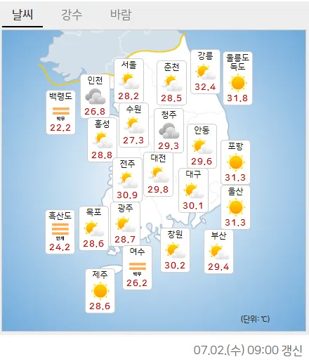 사진 출처 = 기상청