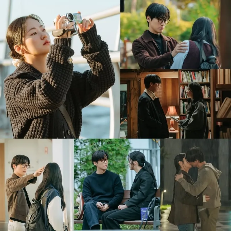 빗속 키스의 순간…‘우리영화’ 전여빈, 남궁민과 애틋한 직진→시한부 삶에 용기 불어넣다