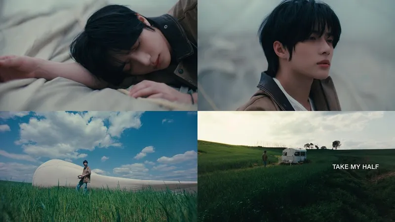 “범규 열기구 속 깊은 눈빛”…투모로우바이투게더, ‘Take My Half’ MV→정규4집 기대감 폭발